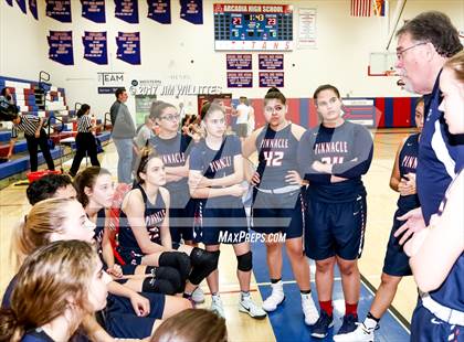 Thumbnail 1 in Arcadia vs. Pinnacle (Lady Titan Winter Hoops Classic Finals) photogallery.