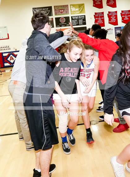 Thumbnail 1 in Arcadia vs. Pinnacle (Lady Titan Winter Hoops Classic Finals) photogallery.