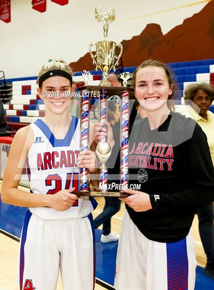 Thumbnail 3 in Arcadia vs. Pinnacle (Lady Titan Winter Hoops Classic Finals) photogallery.