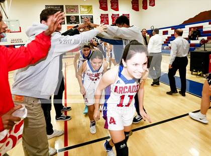 Thumbnail 1 in Arcadia vs. Pinnacle (Lady Titan Winter Hoops Classic Finals) photogallery.