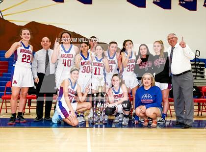 Thumbnail 1 in Arcadia vs. Pinnacle (Lady Titan Winter Hoops Classic Finals) photogallery.