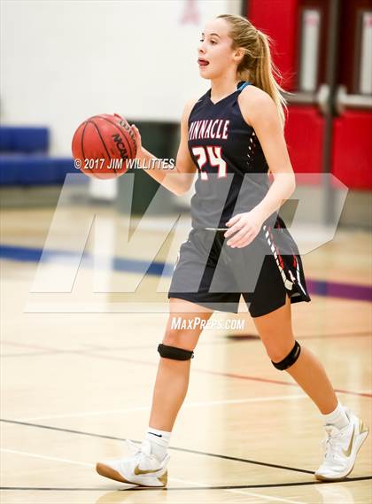 Thumbnail 1 in Arcadia vs. Pinnacle (Lady Titan Winter Hoops Classic Finals) photogallery.