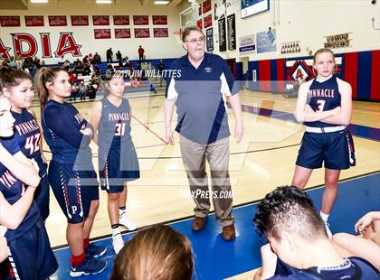 Thumbnail 3 in Arcadia vs. Pinnacle (Lady Titan Winter Hoops Classic Finals) photogallery.