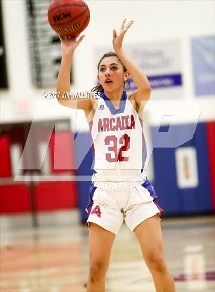 Thumbnail 2 in Arcadia vs. Pinnacle (Lady Titan Winter Hoops Classic Finals) photogallery.