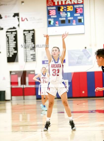 Thumbnail 3 in Arcadia vs. Pinnacle (Lady Titan Winter Hoops Classic Finals) photogallery.