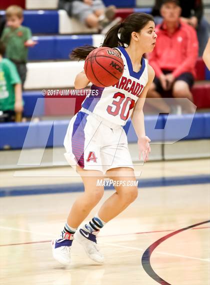 Thumbnail 2 in Arcadia vs. Pinnacle (Lady Titan Winter Hoops Classic Finals) photogallery.