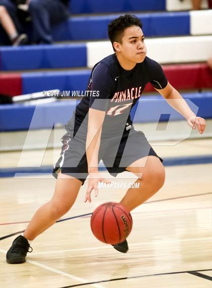 Thumbnail 2 in Arcadia vs. Pinnacle (Lady Titan Winter Hoops Classic Finals) photogallery.
