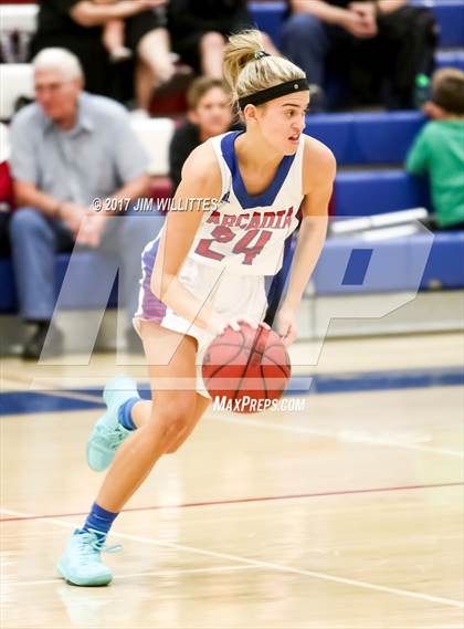 Thumbnail 3 in Arcadia vs. Pinnacle (Lady Titan Winter Hoops Classic Finals) photogallery.
