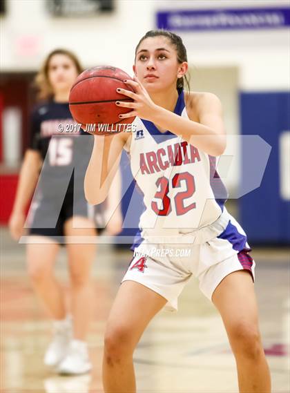 Thumbnail 1 in Arcadia vs. Pinnacle (Lady Titan Winter Hoops Classic Finals) photogallery.