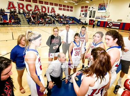 Thumbnail 1 in Arcadia vs. Pinnacle (Lady Titan Winter Hoops Classic Finals) photogallery.