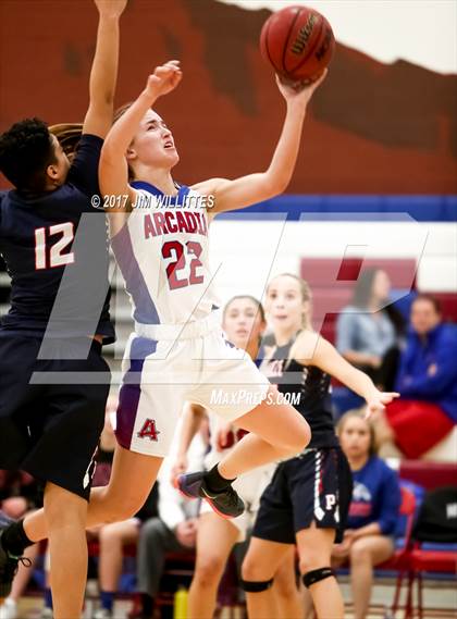 Thumbnail 3 in Arcadia vs. Pinnacle (Lady Titan Winter Hoops Classic Finals) photogallery.