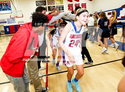 Thumbnail 2 in Arcadia vs. Pinnacle (Lady Titan Winter Hoops Classic Finals) photogallery.
