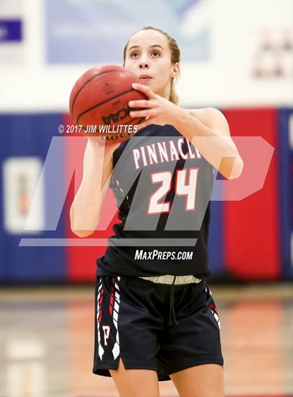 Thumbnail 3 in Arcadia vs. Pinnacle (Lady Titan Winter Hoops Classic Finals) photogallery.