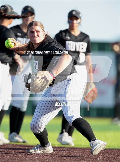 Thumbnail 3 in Guyer vs Forney (UIL 6A  Softball State Semi-Final Division II) Game 2 photogallery.
