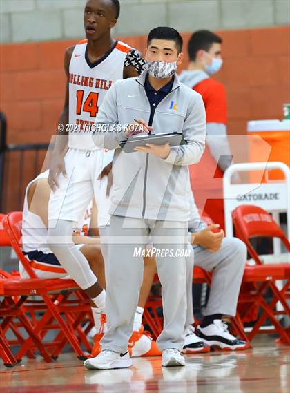 Thumbnail 3 in Orange Lutheran vs. Rolling Hills Prep (Mater Dei Extravaganza) photogallery.