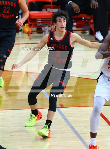 Thumbnail 3 in Orange Lutheran vs. Rolling Hills Prep (Mater Dei Extravaganza) photogallery.