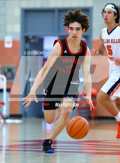 Thumbnail 2 in Orange Lutheran vs. Rolling Hills Prep (Mater Dei Extravaganza) photogallery.