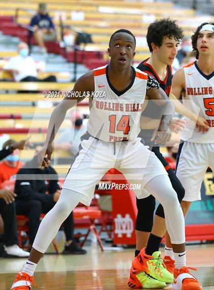 Thumbnail 3 in Orange Lutheran vs. Rolling Hills Prep (Mater Dei Extravaganza) photogallery.