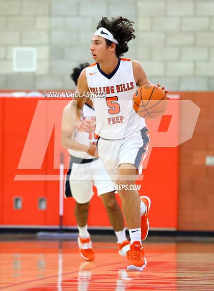 Thumbnail 3 in Orange Lutheran vs. Rolling Hills Prep (Mater Dei Extravaganza) photogallery.