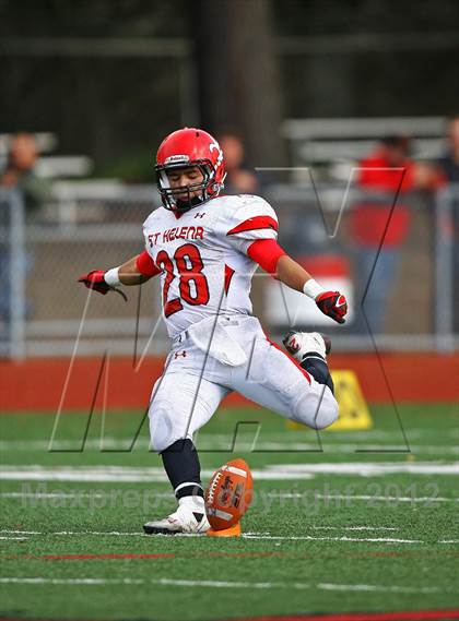 Thumbnail 1 in St. Helena @ Salesian (CIF NCS D4 Playoffs) photogallery.