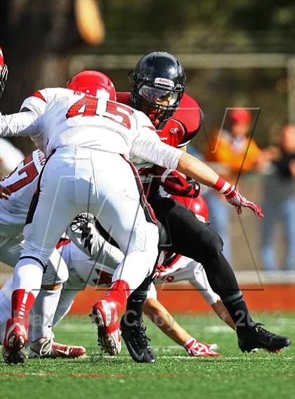 Thumbnail 3 in St. Helena @ Salesian (CIF NCS D4 Playoffs) photogallery.