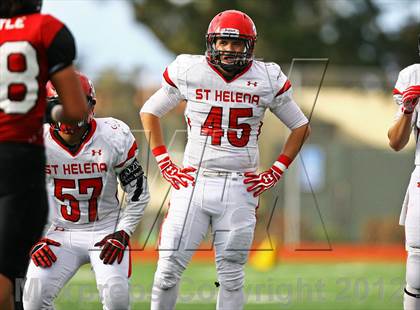Thumbnail 1 in St. Helena @ Salesian (CIF NCS D4 Playoffs) photogallery.