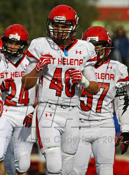 Thumbnail 3 in St. Helena @ Salesian (CIF NCS D4 Playoffs) photogallery.