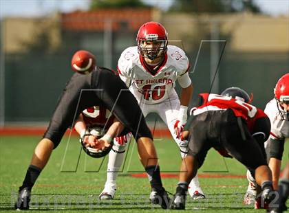 Thumbnail 2 in St. Helena @ Salesian (CIF NCS D4 Playoffs) photogallery.