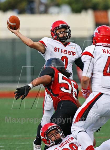 Thumbnail 1 in St. Helena @ Salesian (CIF NCS D4 Playoffs) photogallery.