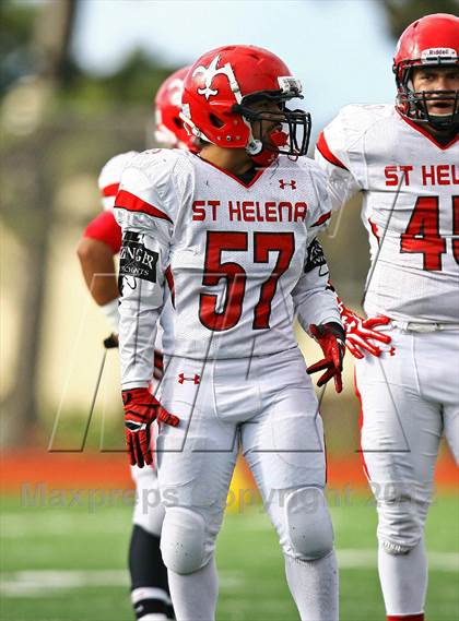 Thumbnail 3 in St. Helena @ Salesian (CIF NCS D4 Playoffs) photogallery.