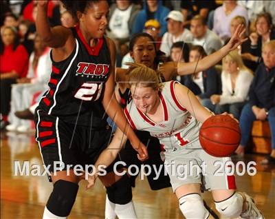 Thumbnail 1 in Troy @ Mater Dei (Section Playoffs) photogallery.