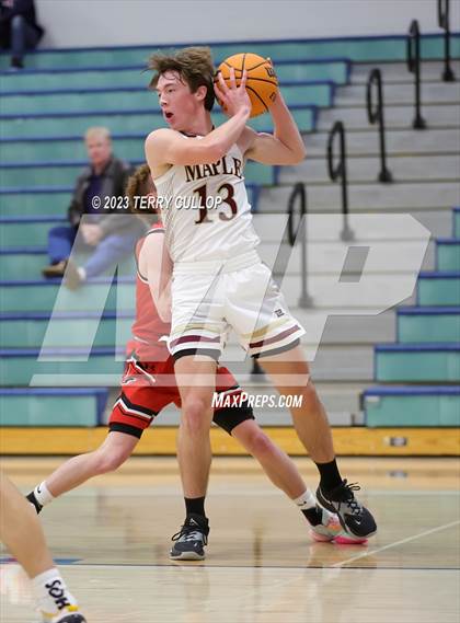 Thumbnail 3 in Grantsville vs. Maple Mountain (Eagle Holiday Shootout) photogallery.