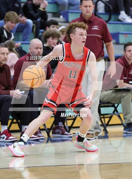 Thumbnail 1 in Grantsville vs. Maple Mountain (Eagle Holiday Shootout) photogallery.