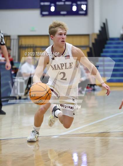 Thumbnail 2 in Grantsville vs. Maple Mountain (Eagle Holiday Shootout) photogallery.