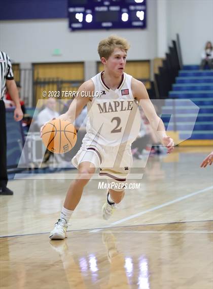 Thumbnail 1 in Grantsville vs. Maple Mountain (Eagle Holiday Shootout) photogallery.