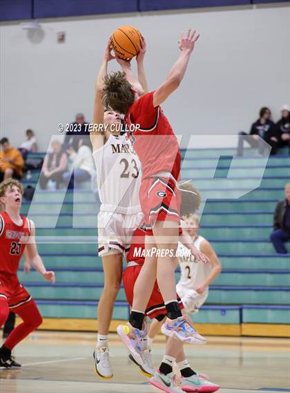 Thumbnail 2 in Grantsville vs. Maple Mountain (Eagle Holiday Shootout) photogallery.