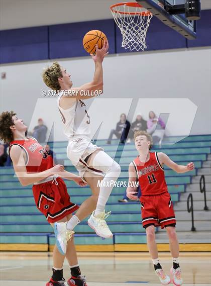 Thumbnail 2 in Grantsville vs. Maple Mountain (Eagle Holiday Shootout) photogallery.