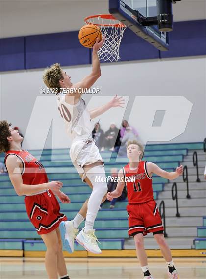 Thumbnail 1 in Grantsville vs. Maple Mountain (Eagle Holiday Shootout) photogallery.