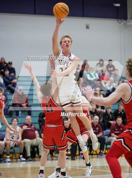 Thumbnail 1 in Grantsville vs. Maple Mountain (Eagle Holiday Shootout) photogallery.