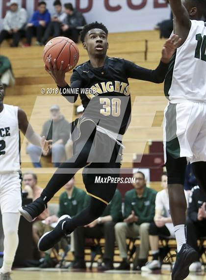 Thumbnail 2 in McQuaid Jesuit vs. Rice Memorial (Spalding Hoophall Classic) photogallery.