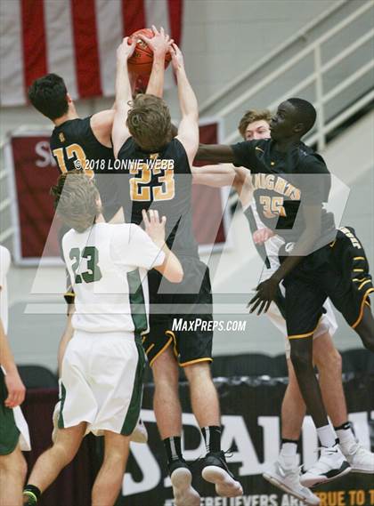 Thumbnail 2 in McQuaid Jesuit vs. Rice Memorial (Spalding Hoophall Classic) photogallery.