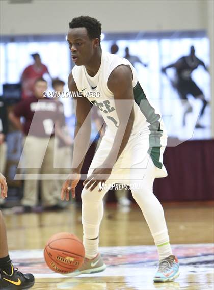Thumbnail 1 in McQuaid Jesuit vs. Rice Memorial (Spalding Hoophall Classic) photogallery.
