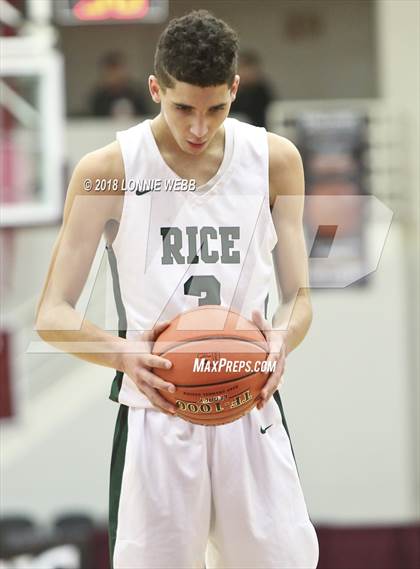 Thumbnail 1 in McQuaid Jesuit vs. Rice Memorial (Spalding Hoophall Classic) photogallery.