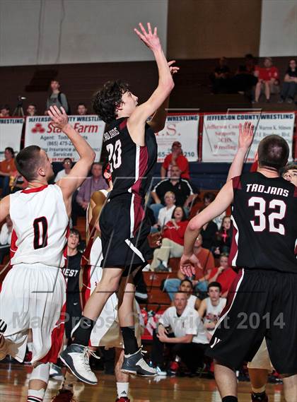 Thumbnail 2 in Cocke County vs Morristown-Hamblen West (TSSAA D2-AAA District Consolation) photogallery.