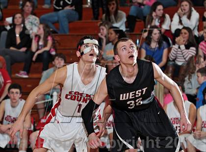 Thumbnail 3 in Cocke County vs Morristown-Hamblen West (TSSAA D2-AAA District Consolation) photogallery.