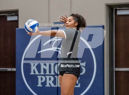 Thumbnail 2 in Francis Parker vs. Santa Fe Christian (CIF SDS D1 Girls Volleyball finals) photogallery.