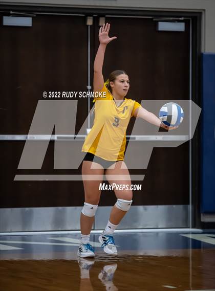 Thumbnail 3 in Francis Parker vs. Santa Fe Christian (CIF SDS D1 Girls Volleyball finals) photogallery.