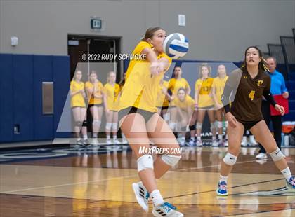Thumbnail 3 in Francis Parker vs. Santa Fe Christian (CIF SDS D1 Girls Volleyball finals) photogallery.
