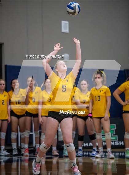 Thumbnail 2 in Francis Parker vs. Santa Fe Christian (CIF SDS D1 Girls Volleyball finals) photogallery.