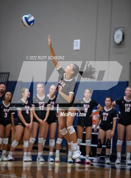 Thumbnail 1 in Francis Parker vs. Santa Fe Christian (CIF SDS D1 Girls Volleyball finals) photogallery.